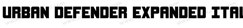 Urban Defender Expanded Italic Expa字体转换